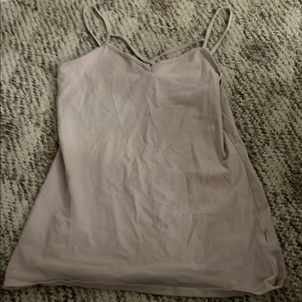Express Tan Sleeveless Fitted Camisole